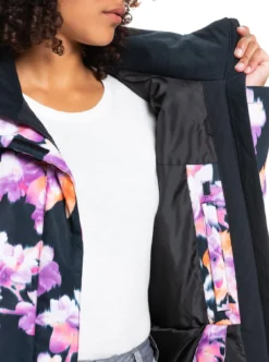 Roxy Jetty Snow Jacket 2022 -Roxy Ski Store roxy womens roxy jetty snow jacket true black jorja 6