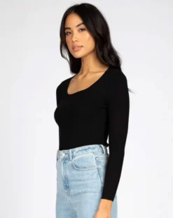 Rusty Charis Low Neckline Long Sleeve Knit Top -Roxy Ski Store rusty charis low neckline knit top black 3 1024x1024 59d32832 c8f9 45dc ac12 ae1405c42597
