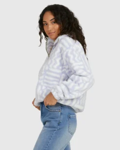 Billabong Your Smile Half Zip Crew -Roxy Ski Store ubjft00170 billabong w blu sd1