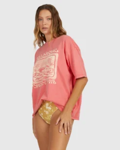 Billabong Dream Island Boyfriend T-Shirt 8 Billabong Dream Island Boyfriend T-Shirt -Roxy Ski Store ubjzt00233 billabong w red sd1