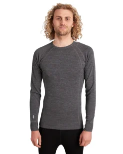 XTM Merino Mens Wool Thermal Top -Roxy Ski Store xtm mens merino wool thermal top mid grey marle 1