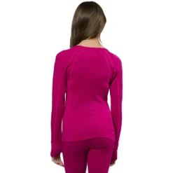 XTM Merino Kids Thermal Top -Roxy Ski Store xtm merino thermal kids top 2019 deep pink 2