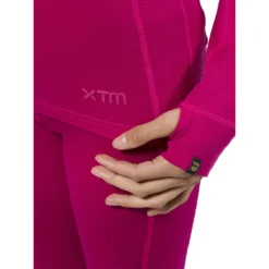XTM Merino Kids Thermal Top -Roxy Ski Store xtm merino thermal kids top 2019 deep pink 3